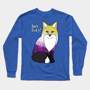 Hey Enby Foxy! Long Sleeve T-Shirt